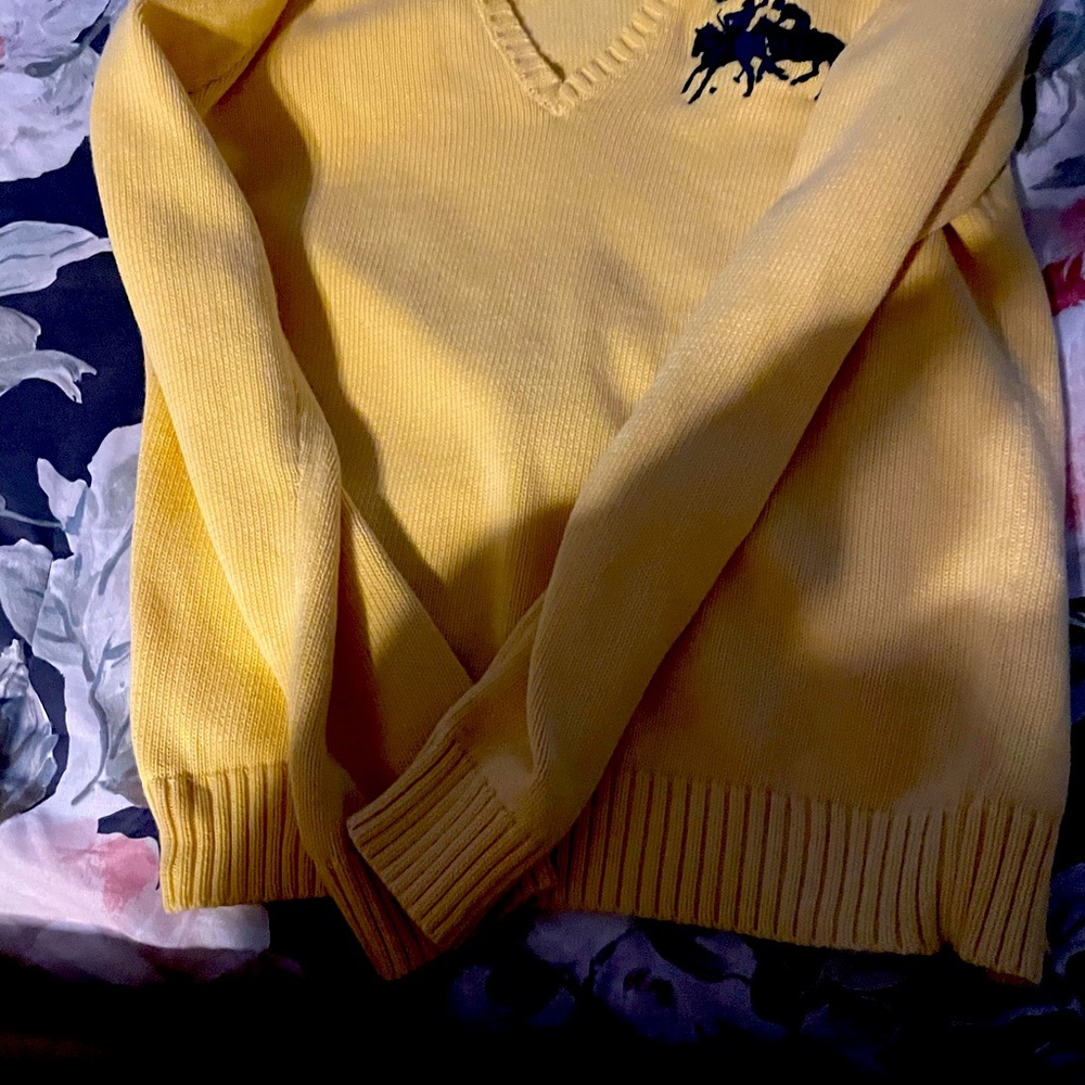Ralph Loren yellow sweater size Xl